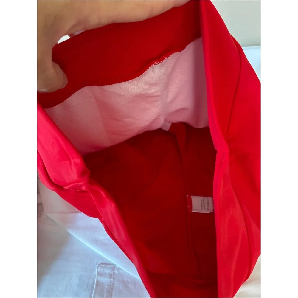Amazon Medium Two Piece Tankini Set Red White Flattering Resort Vacation‎ Cruise
